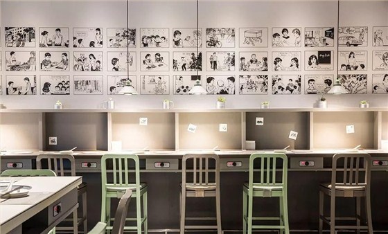 青春文藝風格火鍋店裝修
